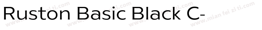 Ruston Basic Black C字体转换